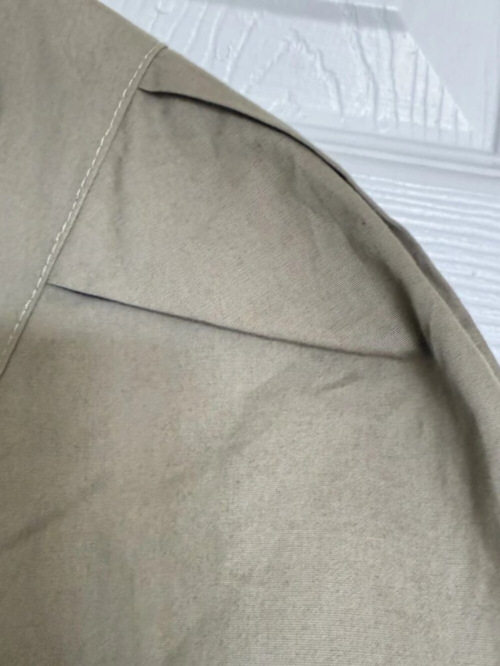 Calvin Klein Women's Olive Khaki Cotton Tiered Maxi Shirt Dress  Size 8 NWT - Picture 11 of 14